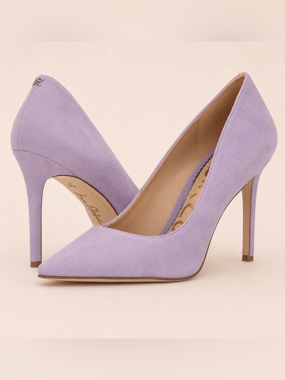 Sam Edelman Hazel - Lilac Suede Pointed Toe Pumps
